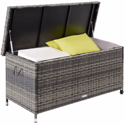 TecTake 404595 Boîte de rangement Polyester, Acier Gris
