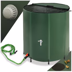Description générale Ce récupérateur d'eau de pluie pliable et polyvalent est idéal pour arroser votre potager ou nettoyer vo ...