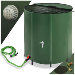 Tectake - Tonneau récupérateur d'eau de pluie avec robinet et protection anti-débordement