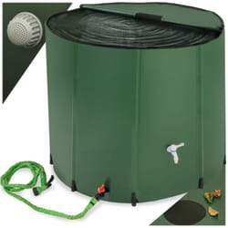 Tectake - Tonneau récupérateur d'eau de pluie avec robinet et protection anti-débordement