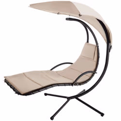 TecTake 404603, Noir, Beige, Polyester, Acier, 100 kg, 31,5 kg