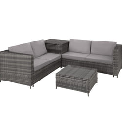 TecTake 404625 canapé 4 siège(s) Gris