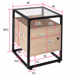 TecTake 404683 Table à café, latérale et de salon Table basse - Vue supplémentaire 4