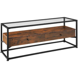 Buffet bas Maidenhead 121,5x41,5x50,5cm - Bois foncé industriel, rustique