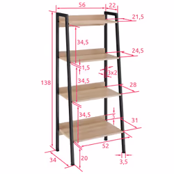 TecTake 404703 étagère et rack industriels Bois