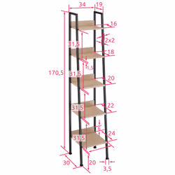 TecTake 404705 étagère et rack industriels Bois