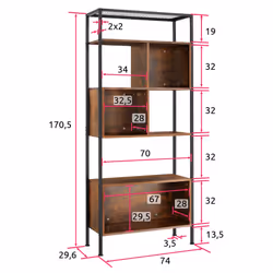TecTake 404710 étagère et rack industriels Bois