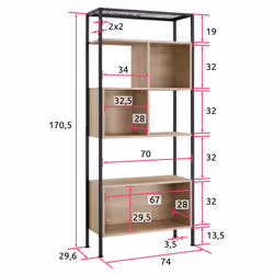 TecTake 404711 étagère et rack industriels Bois