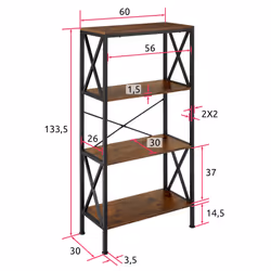 TecTake 404712 étagère et rack industriels Bois