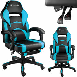 Chaise de bureau racing Comodo avec repose-pieds -