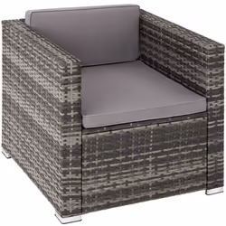TecTake 404783, Polyester, Acier, Gris