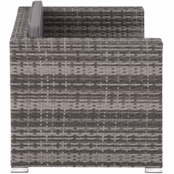 TecTake 404783 chaise d'extérieur Polyester, Acier Gris