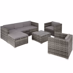 TecTake 404785, Gris, 2 siège(s), Adultes et enfants, Garçon/Fille