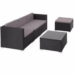 TecTake 404786 canapé Noir