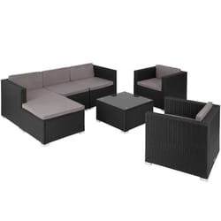 TecTake 404791 ensemble de meubles de jardin Noir