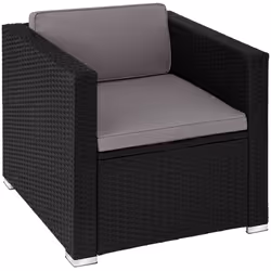 TecTake 404791 ensemble de meubles de jardin Noir