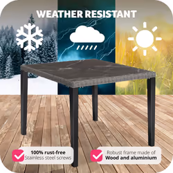 TecTake 404802 table de jardin Gris - Vue supplémentaire 7