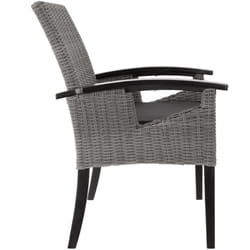 TecTake 404806 chaise d'extérieur Polyester, Caoutchouc Gris