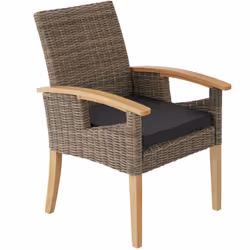 TecTake 404807, Polyester, Caoutchouc, Marron