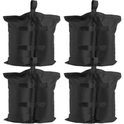 Lot de 4 sacs de lestage pour pavillon à remplir avec du sable Résistant à l'eau et à l'usure avec Fermeture velcro