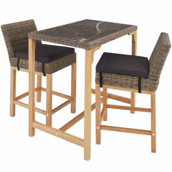 TecTake 404847, Marron, 2 siège(s), Adultes et enfants, Garçon/Fille
