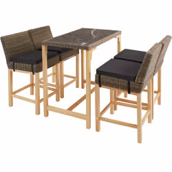 TecTake 404848, Marron, 4 siège(s), Adultes et enfants, Garçon/Fille