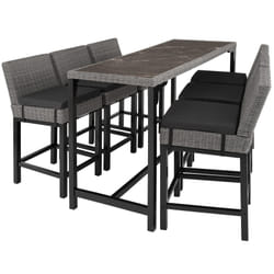 TecTake 404852 ensemble de meubles de jardin Gris