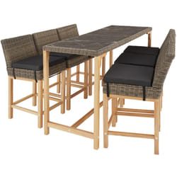 TecTake 404854 ensemble de meubles de jardin Marron