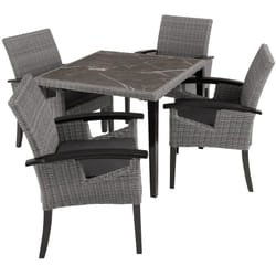 TecTake 404857 ensemble de meubles de jardin Gris