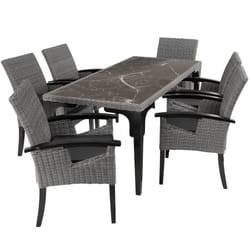 TecTake 404859 ensemble de meubles de jardin Gris