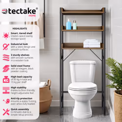 TecTake 404863 étagère et rangement pour salle de bain Bois