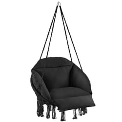 TecTake 404877 fauteuil suspendu Noir
