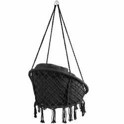 TecTake 404877 fauteuil suspendu Noir - Vue supplémentaire 4