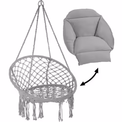 TecTake 404878 fauteuil suspendu Gris