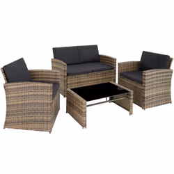 TecTake 404916, Gris, Marron