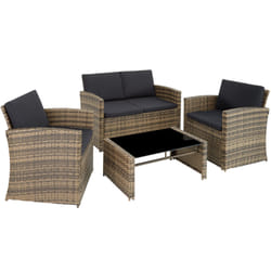TecTake 404916 canapé 4 siège(s) Gris, Marron