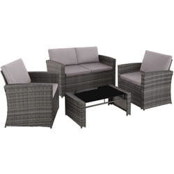 TecTake 404918 canapé 4 siège(s) Gris