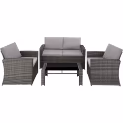 TecTake 404918 canapé 4 siège(s) Gris