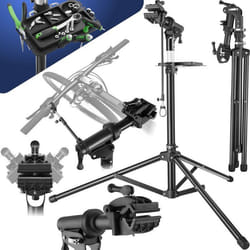 Support de réparation pour vélo poids supporté 50 kg pliable avec fermetures rapides  noir