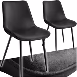 Avec leurs pieds fins et leur revêtement élégant à l'aspect velours raffiné, les deux chaises Monroe de tectake séduisent tou ...
