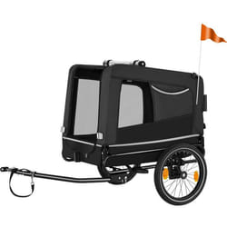 Remorque vélo pour chien multifonction 3-en-1  noir