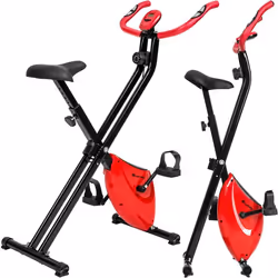 VELO DAPPARTEMENT - TECTAKE - Vélo dappartement FitX - Bike Réglable en hauteur Noir