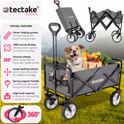 TecTake 404977 Chariot de camping Gris - Vue supplémentaire 2