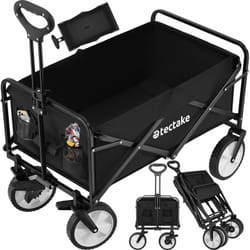 Chariot pliable avec poignée téléscopique