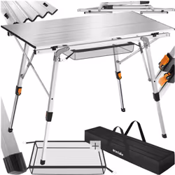 La table de camping pratique en aluminium Tina de tectake est le compagnon idéal pour les déplacements, car elle se replie en ...