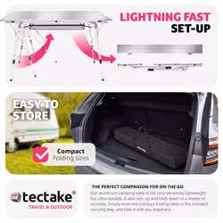 TecTake 404984 table de camping Argent - Vue supplémentaire 5