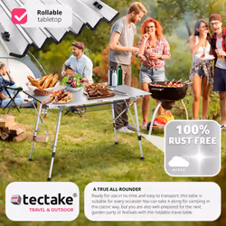 TecTake 404984 table de camping Argent - Vue supplémentaire 8