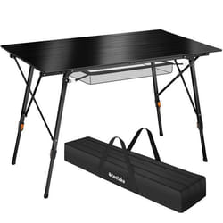 Table de camping pliante  noir