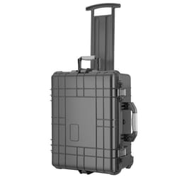 Mallette de transport en coque dure robuste 45 x 26 x 58 cm noir