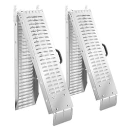 Rampes d'accès pliables 166 cm argent